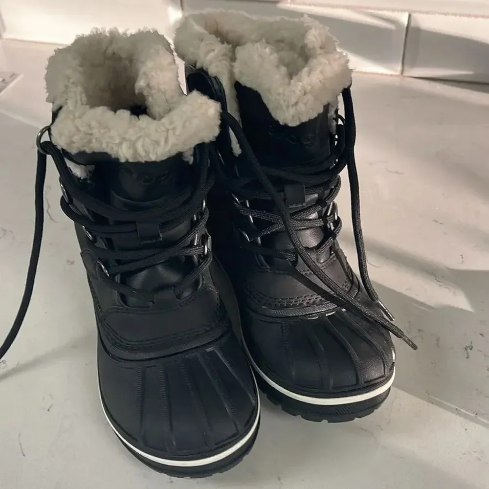 CROCS SHOES ALL CAST II BOOT Kids BLACK Size 4